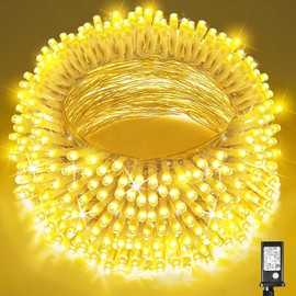 E T EASYTAO Luces Led de Navidad, 8Modos de Iluminación Que Cambian de Color, Enchufe de Extremo a Extremo para Interior, Navidad, Fiesta, Patio (Blanco Calido, 30M/300LED)