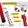 AdirPro 14-Foot Aluminum Grade Rod – 10ths, Dual Sided 4-Section