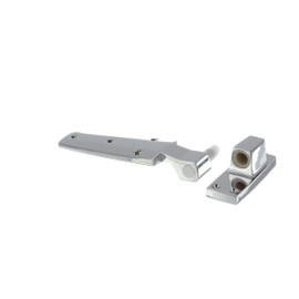 1-7/8" Offset Polished Chrome Cam-Rise Lift-Off Walk-in Door Hinge - Reversible Hinge for Freezers, Cabinets and Refrigerators