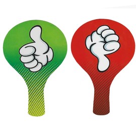 SEWACC Gesture Choice Paddle Thumb Up Thumb Down Classroom Choice Paddle Green Red Paddle to Choose