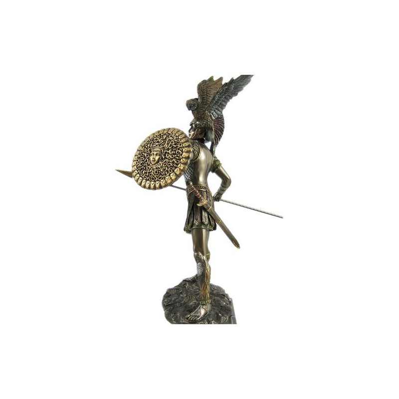 Athena Greek Goddess Bronzed Statue Sculpture Minerva