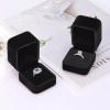KUKUVR 2 Pieces Velvet Ring Gift Box, Small Storage Boxes
