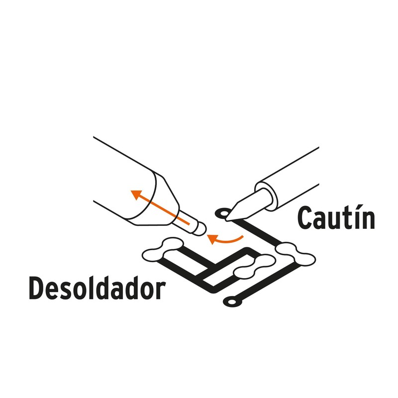 Truper DESO-8, Desoldador de succión, punta antiadherente, 8"