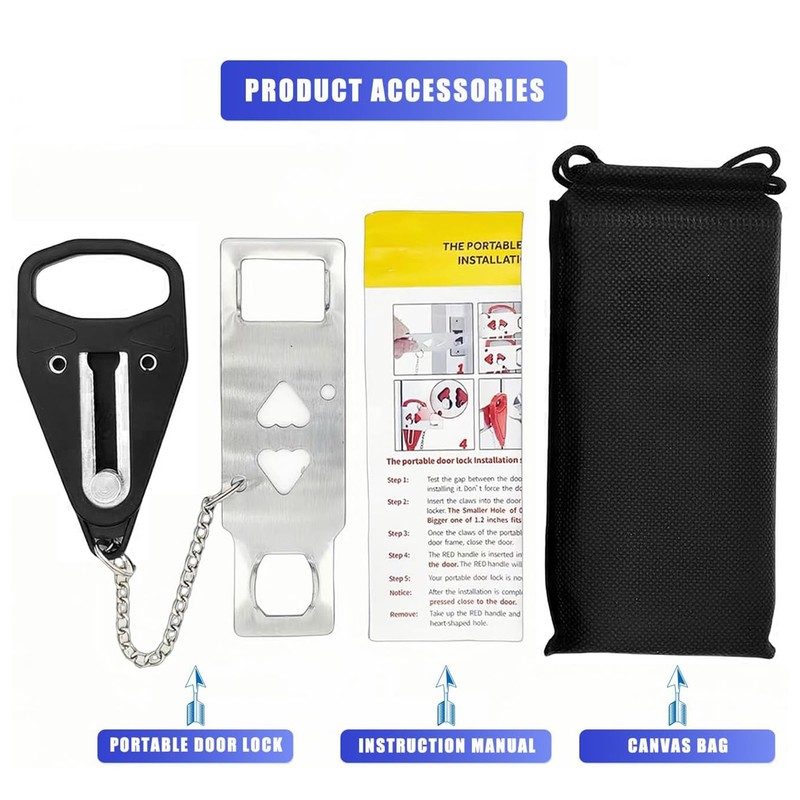 Portable Hotel Door Safety Lock - Travel Essentials for Women