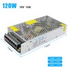 inShareplus 12V 10A 120W, DC Universal Regulated Switching Power Supply,