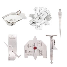 Necygoo Weld Gauge Set Includes Cam Type Gauge and Fillet Gauge and Hi-Lo Gauge and Taper Gauge and Porosity Undercuts Checking Gauge and Convexity Concavity Gauge Imperial