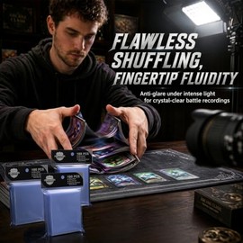 500 piezas de fundas transparentes para tarjetas de intercambio, cargadores superiores compatibles con tarjetas MTG y Yugioh, béisbol, fútbol, tarjeta