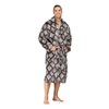 Mens Shawl Collar Fleece Robe - Unisex Warm Plush Long
