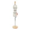 Miniature Dress Form with Stand Wood Base Sewing Mannequin Body