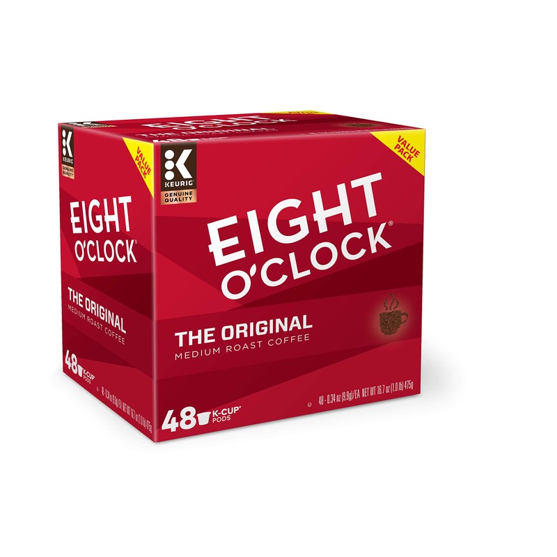 Eight O'Clock Coffee The Original, Single-Serve Keurig K-Cup Pods, Medium