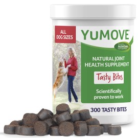 YuMOVE Dog Joint Supplement, Hip and Joint Supplement for Dogs with Glucosamine, Hyaluronic Acid, and Green Lipped Mussel and Omegas, Relief for Dog Hip and Joint Aches and Stiffness - 300 Bites