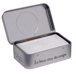 La Maison du Savon de Marseille - Donkey Milk Scented Shea Butter Soap Box - Shower Soap Holder and Travel Soap Box - 125g Soap Bar