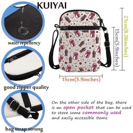 Coquette Drink Crossbody Bag Aesthetic Drink Can Bag Red Bow Drink Gift Soda Drinker Gift Drinking Gift Cola Lover Gift (BowCokCrossS)