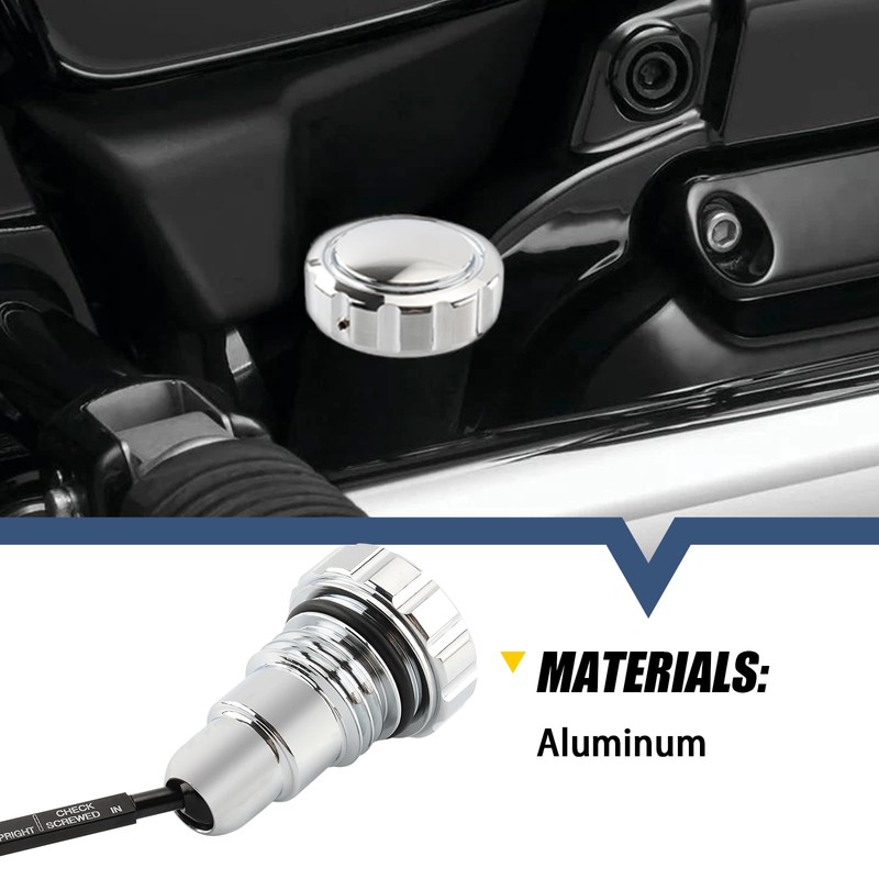 Oil Dipstick Motorcycle Oil Tank Dipstick Fit for Harley 2007-2016
