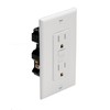 Marinco 1591-FI.White Marine Electrical Duplex GFCI Receptacle (15-Amp Straight Blade,
