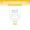 PATIKIL M10 Nylon Flat Washers, 120 Pcs 10mm ID 20mm