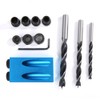 14pcs/set 15 Degree Hole Angle Drilling Locator Aluminium Woodworkers Guide