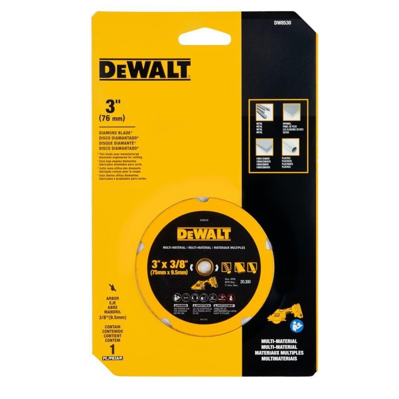 DEWALT Cut Off Wheel, 3", with Fine Finish, Ultra Sharp
