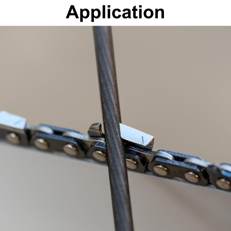 sourcing map 3pcs Chainsaw File, 5.2mm (13/64-inch) Round Sharpening Files