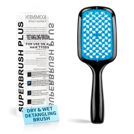 Detangling Hair Brush, Tangle Removal - Ultra-Soft BristlesUltra,light, Detangling Brsuh and antistatic hairbrush,For Natural Curly Straight Wet Dry Damaged Hair for Women Men (Blue)
