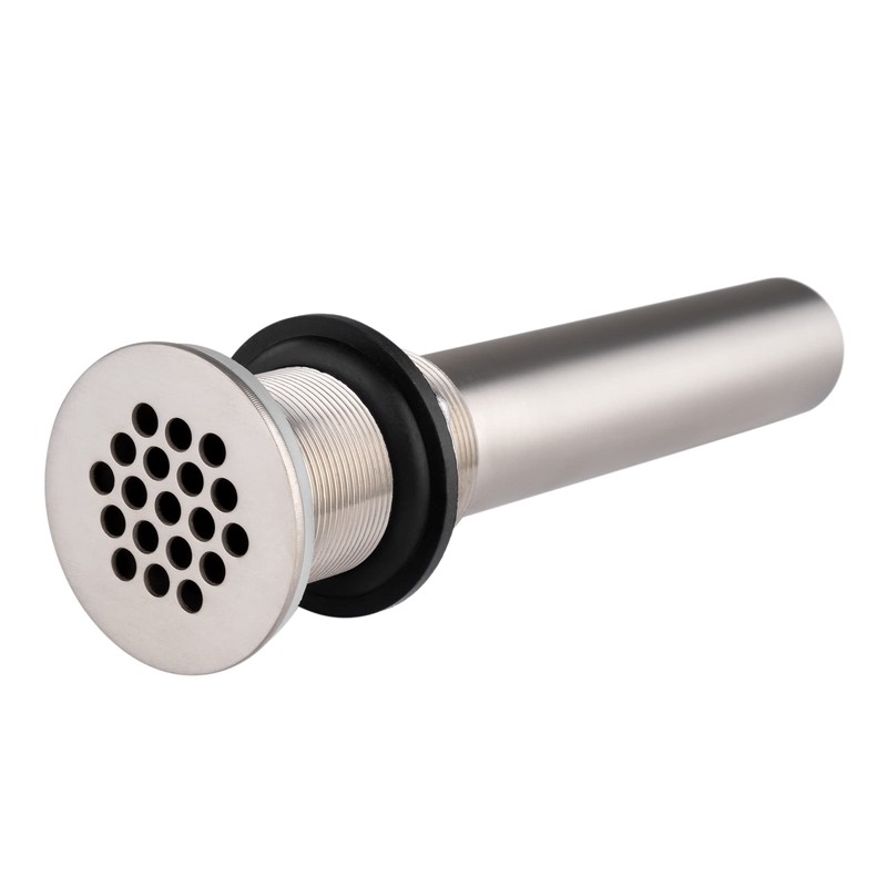 Grid Drain Strainer Assembly Without Overflow for Bathroom Sink, C.O.