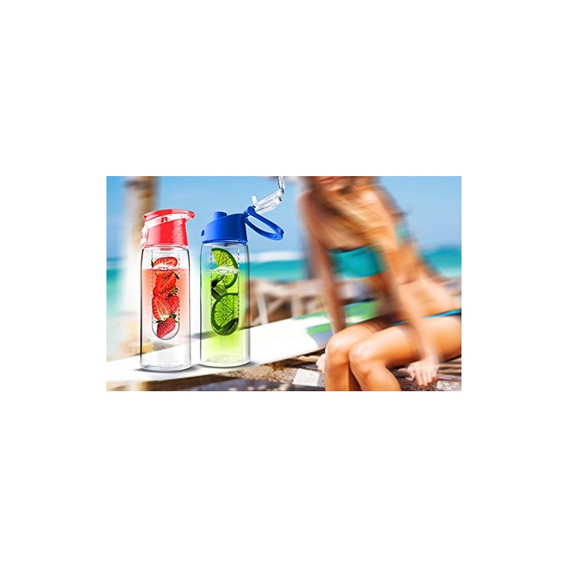 Adnart Flavour2Go Water Bottle, Turquoise