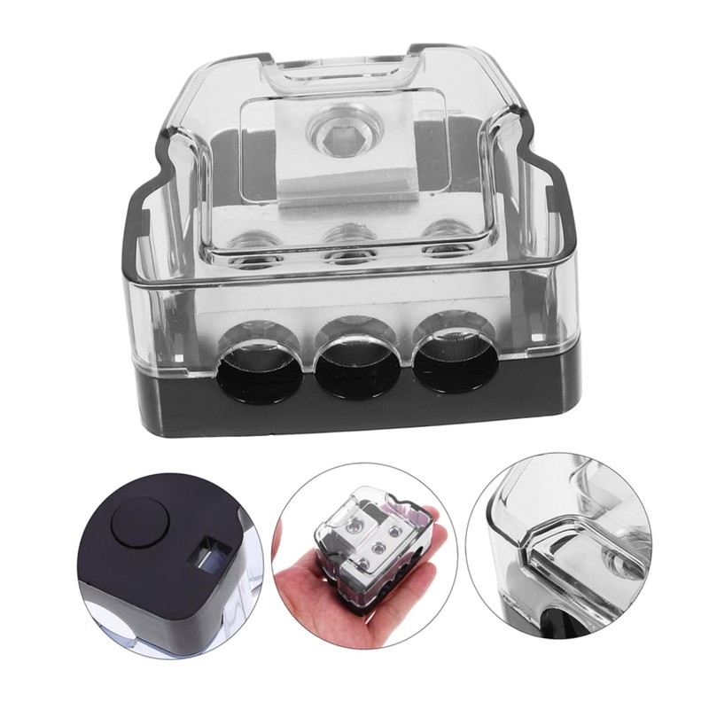 Alipis Amp Distribution Block Splitter Car Audio Accessories 2pcs Grounding