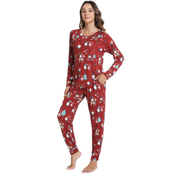 WiWi Viscoes from Bamboo Fiber Women's Pajama Set Cute 3/4