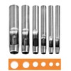 WUTA 5Pcs Hollow Punch Leather Hole Cutter 6mm-15mm Round Punch