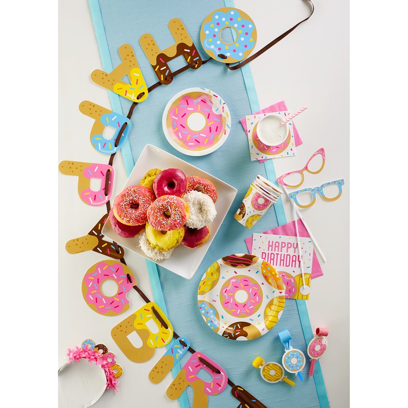 Creative Converting Donut Party Centerpiece, 12" x 9", Multicolor