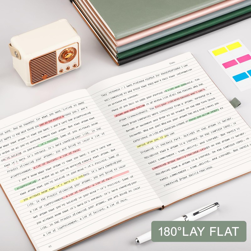 EMSHOI B5 Notebook Lined - 120 GSM Lined Paper, 96