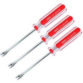 Uenhoy 3 Pcs Tack Lifter 3mm U-Tip Tack Puller Nail Staple Rivet Remover Screwdriver Tool (Elbow Head)