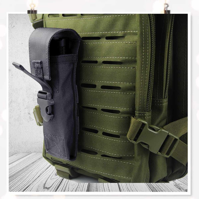 Flashlight Holster Bag Holder - Tactical Torch Case Holder Torch