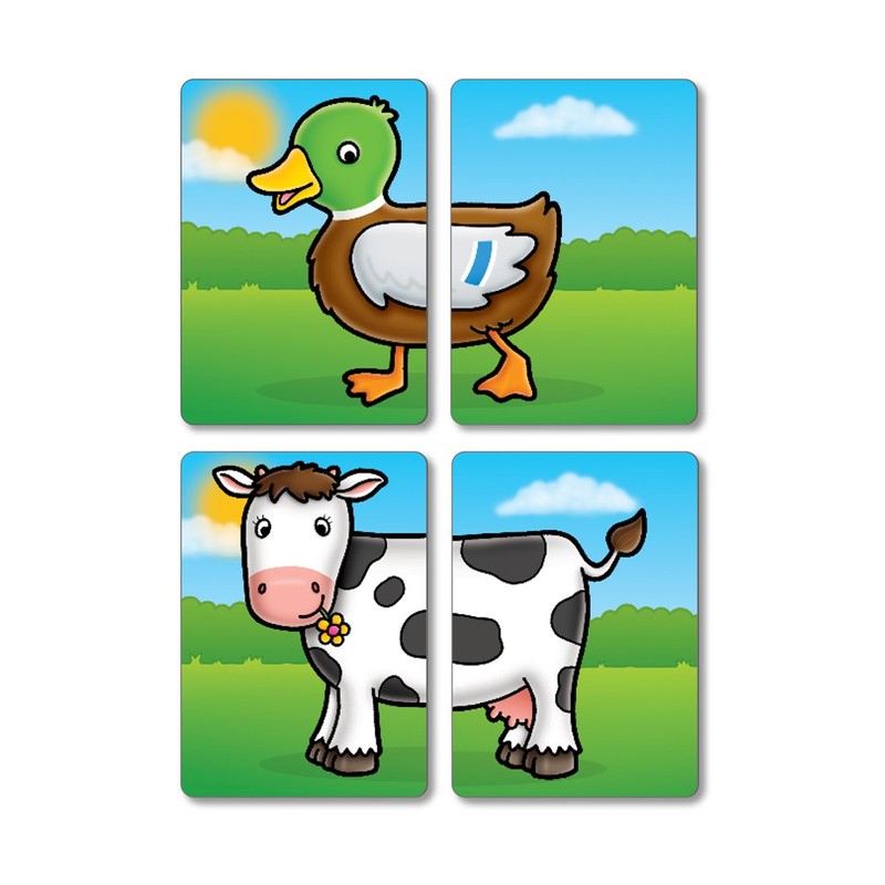 Orchard Toys Farmyard Heads and Tails Children's Game, Multi, One