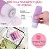 16 Pcs Botellas de Viaje de Silicona, 90ml Kit de