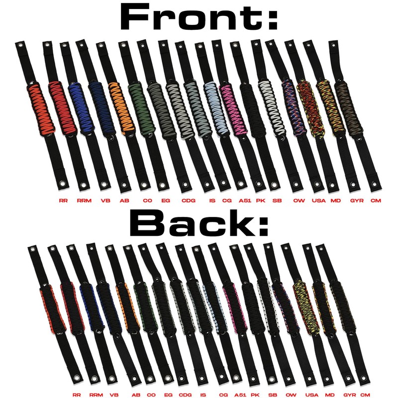 IAG Paracord Grab Handle 2-Piece Set for Ford Bronco 2021-2024+