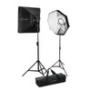 CLAR Basic 2-Light LED Softbox Kit
