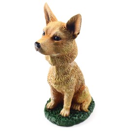 Animal Den - Australian Cattle Dog Bobblehead Red Heeler Figure for Car Dash Desk Fun Accessory