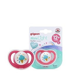 PIGEON | x1 Chupones para Bebe 6-18 Meses MiniLight | Silicona Suave - Cosas para Bebes Ideal para Desarrollo Oral de Bebes Recien Nacidos | Chupon Ajuste Perfecto y Base Ancha | Large - Bebé Niña