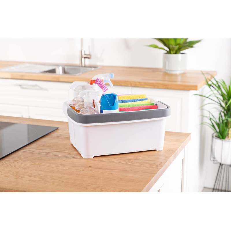 Minky Storage Caddy, White, One Size