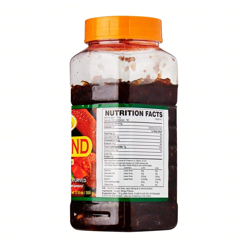 Patanjali Gulkand (Rose Petal Preserve) 500 gmSweet Preserve Made from