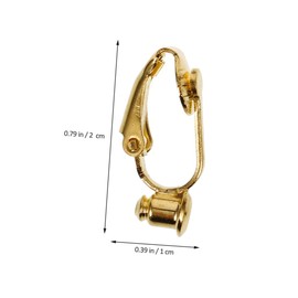 DOITOOL 1set Clip Earring Converters for Non Pierced Ears Effortless DIY Jewelry Findings and Lightweight and Durable Accessories for Easy Wear 12pcs
