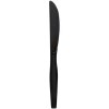 Karat PS Plastic Medium-Heavy Weight Knives Bulk Box - Black