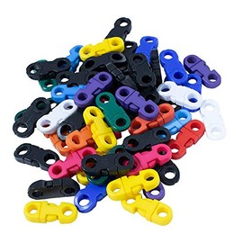 Quick Release Breakaway Buckles – Use with Paracord, Ribbon, Straps, etc. (Mixed/Black, 50 Pack)