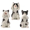 Veronese Design 3 3/4 Inch Black and White Kittens Hear