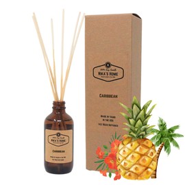 Nikas Home Caribbean Reed Diffuser - Premium Aromatherapy Fragrance Set for Home, Office, and Spa - Long-Lasting Scent with Natural Reed Sticks for Any Occasion