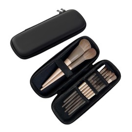 aninako Makeup Brush Storage Case, Portable Makeup Brush Pouch, For Travel, Waterproof, Dustproof, Makeup Brush Case, Divider, Easy To Put In And Take Out, Convenient For Women, Business Trips,