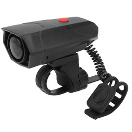 Bike Horn Loud Volume 110 Decibels 5 Modes Sound Bicycle Electric Bell for Riding Safety ABS Black Road Bike Horn for Mountain Road Bicycle IPX-4 Waterproof