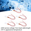 5pcs PTC Heating Element Aluminium Casing 35x15x5mm 270℃ Thermostatic Heating