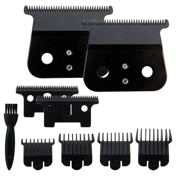 Zafina-UP 2Pack Black Replacement T Blade Fit for Andis T